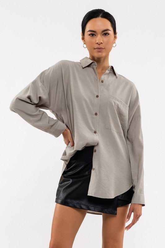 Dusty Sage Button Down