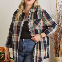 Plus The Julie Navy Flannel