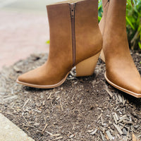 The Sonia Caramel Bootie