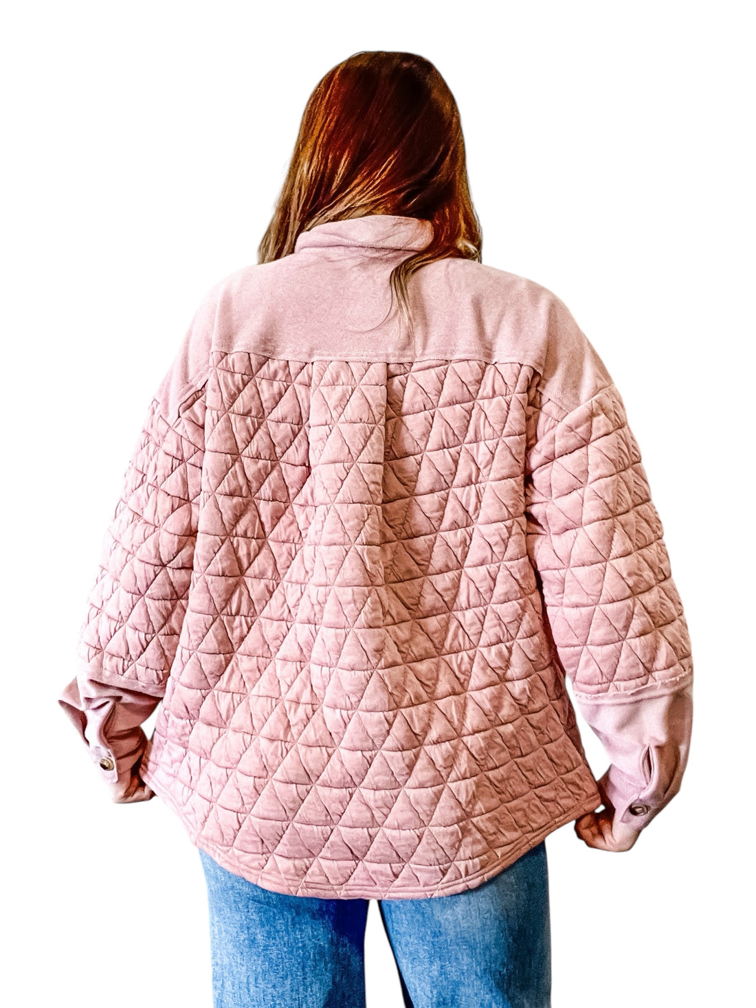 Blush Oversized Quilted Shacket