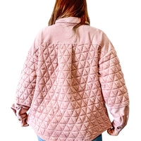 Blush Oversized Quilted Shacket