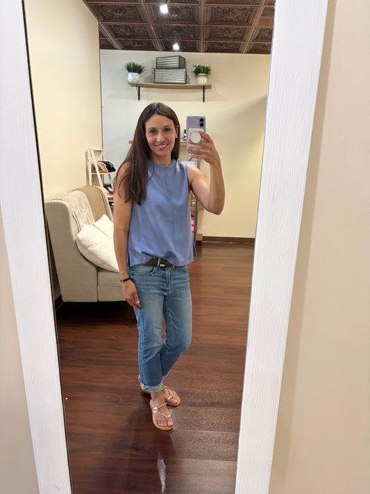 Sleeveless Swing Top-2 colors