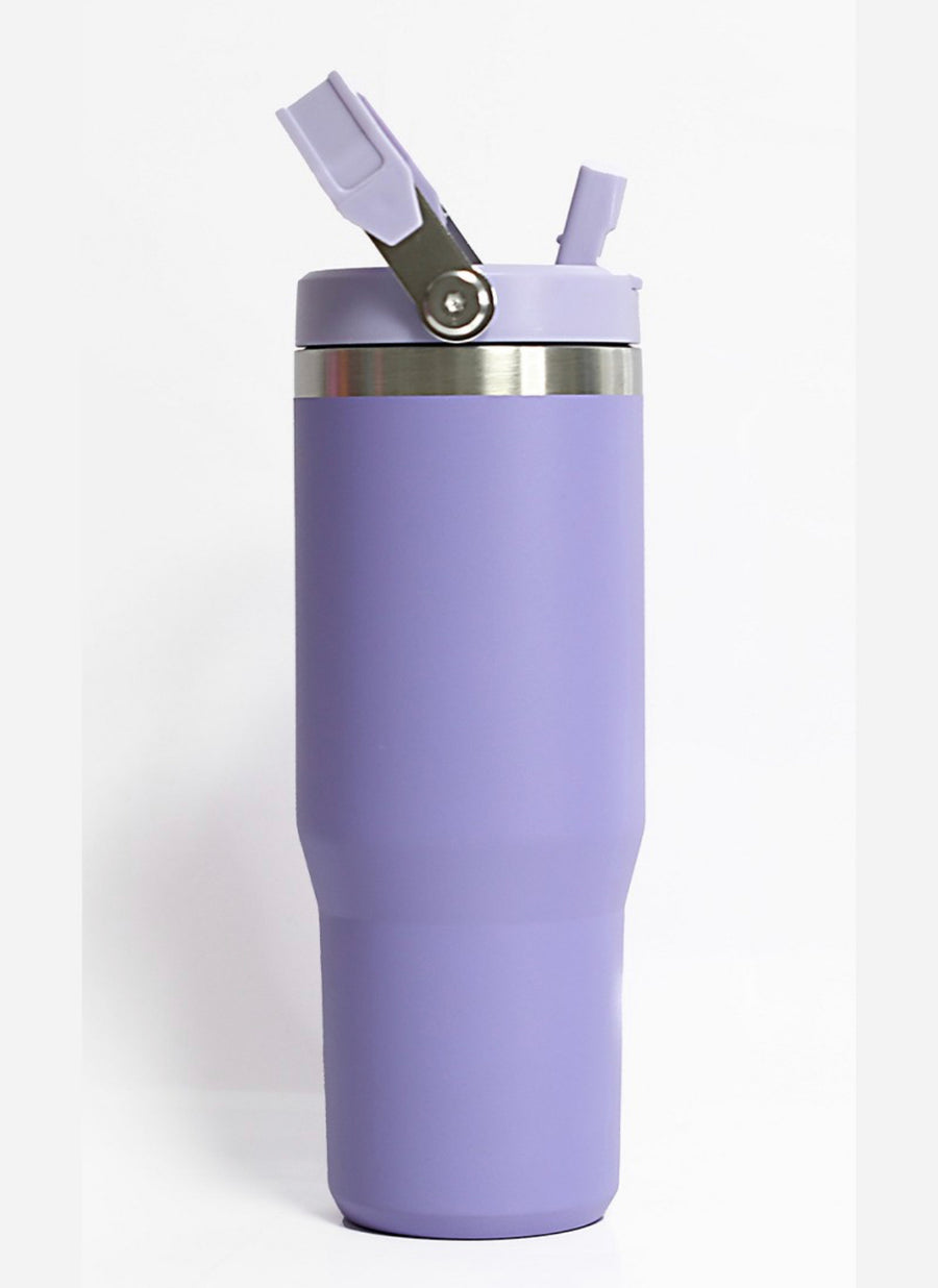 30oz Stainless Steel Flip Straw Tumbler (4 Colors)