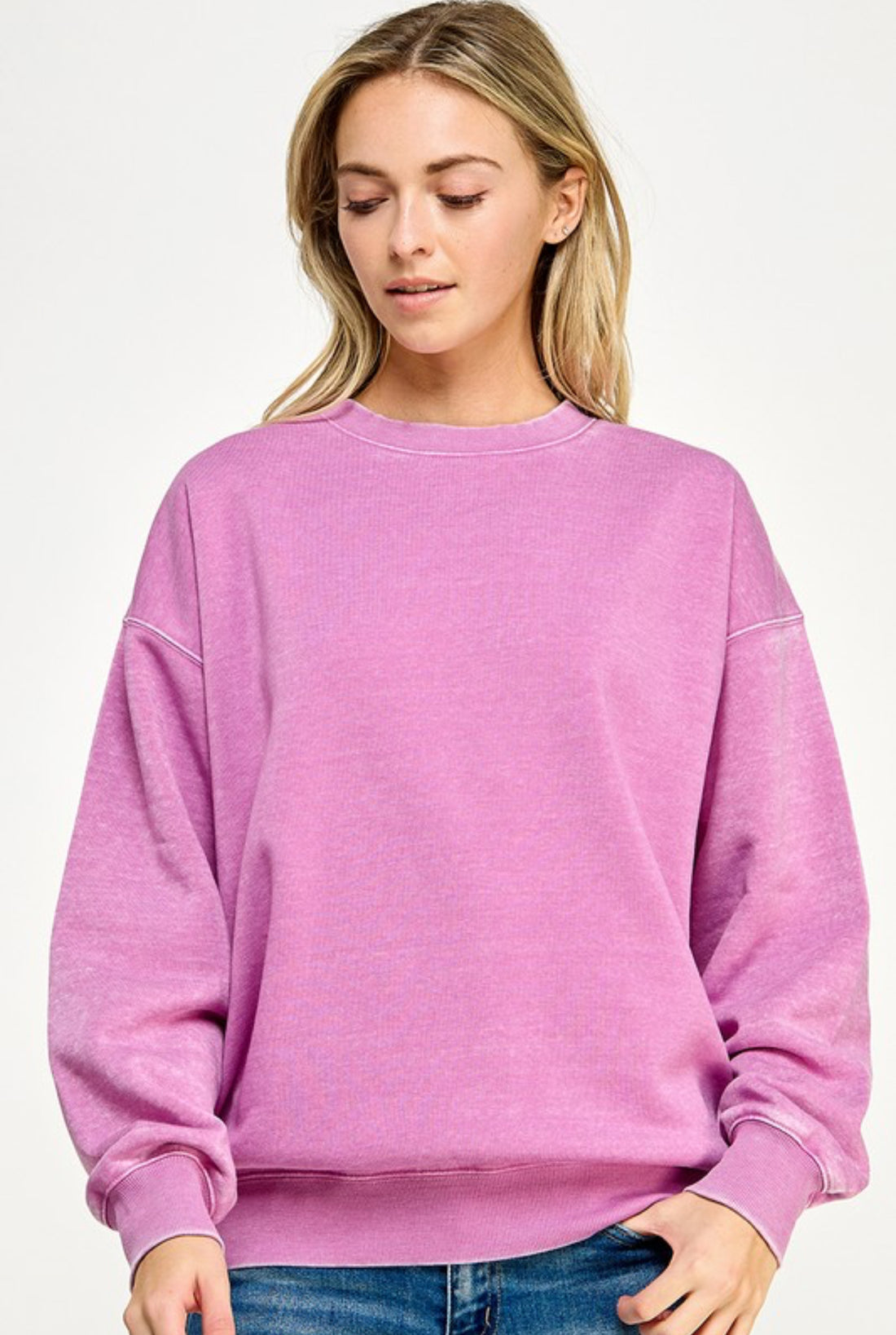 The Catlyn Orchid Oversized Sweatshirt