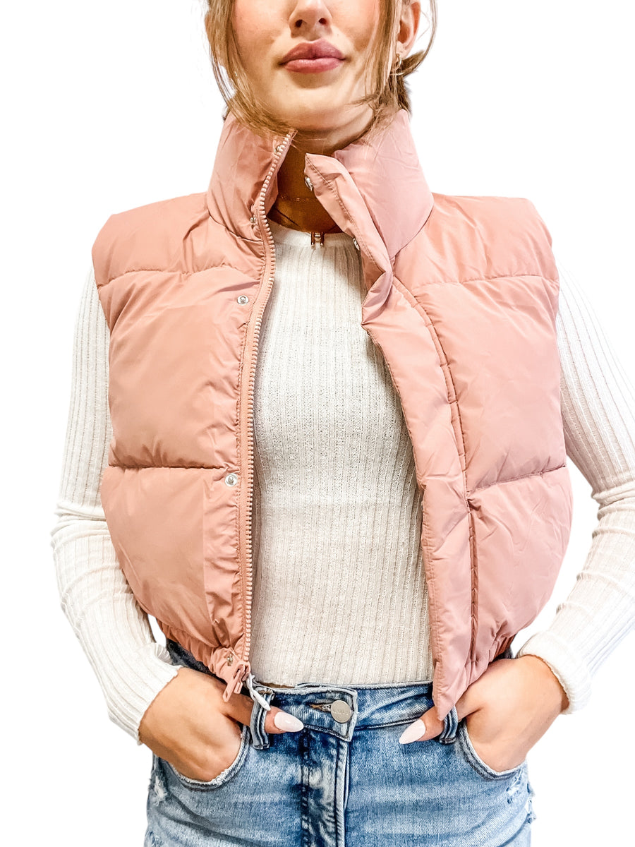 The Kayla Blush Vest