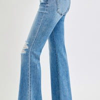 Risen Mid Rise Flare Jeans