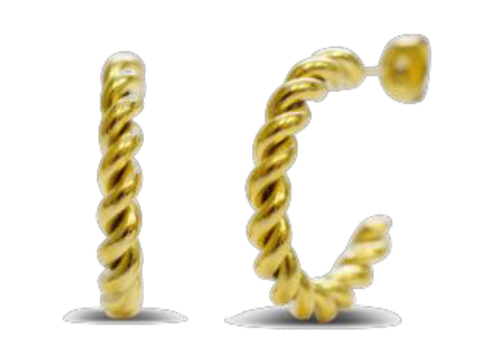 ISLA Twisted Hoop Earrings