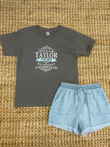 Youth It’s A Taylor Thing Dark Grey Tee