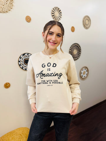 God Is Amazing Crewneck