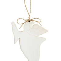 Mud Pie White Glazes Ornament