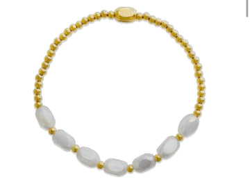 ISLA Meet me Halfway White Cap Stretch Bracelet