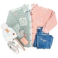 Blush Oversized Quilted Shacket