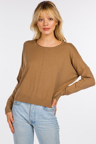 Dreamy H Olive Sweater