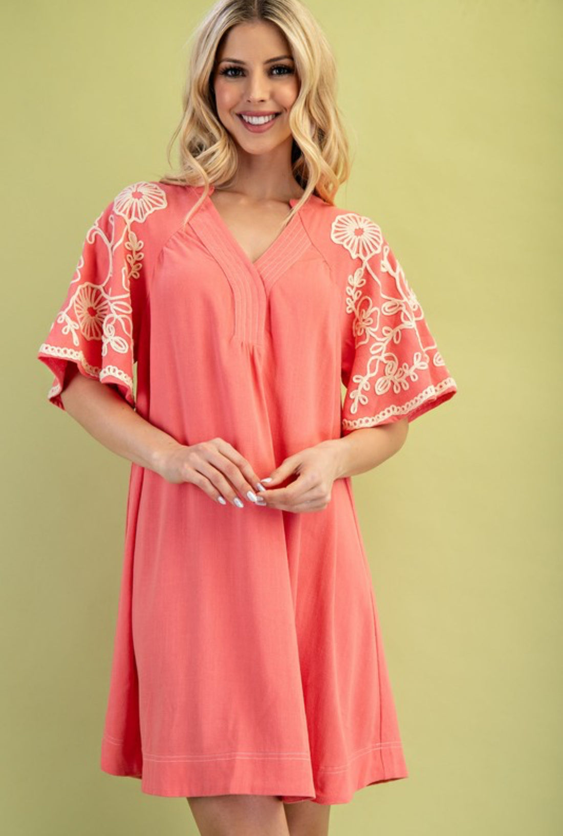The Halie Coral Dress