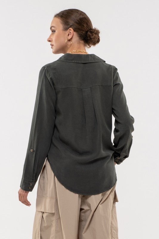 The Leigh Charcoal Top