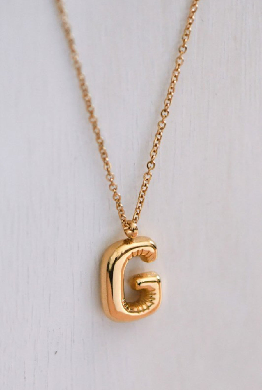 The Mia Initial Bubble Necklace