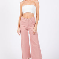 The Lenny Pink Wide Leg Pants