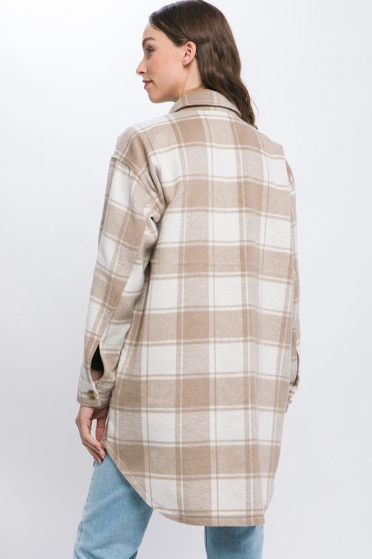The Remi Camel Long Shacket