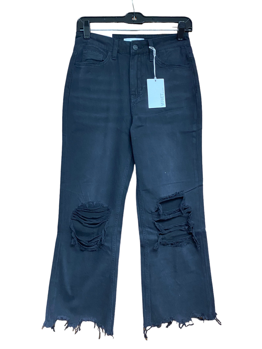 Vervet Black 90’s Vintage Crop Flare Jeans