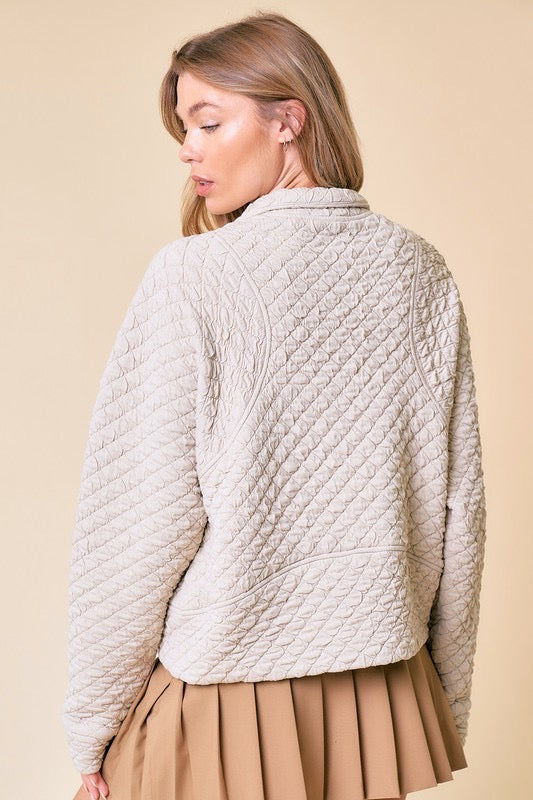 The Teresa Soft Quilted Pullover