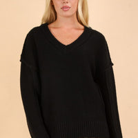 The Betha Black Oversized Sweater