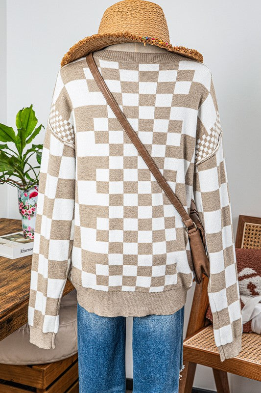 The Juliana Checkered Sweater