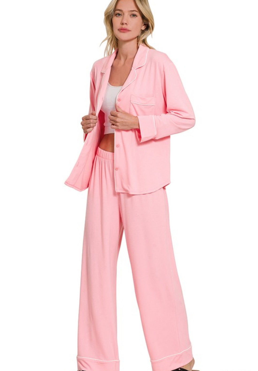 Yours Truly Pink Pajama Set