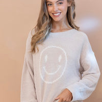 Full Of Smiles Soft Beige Sweater