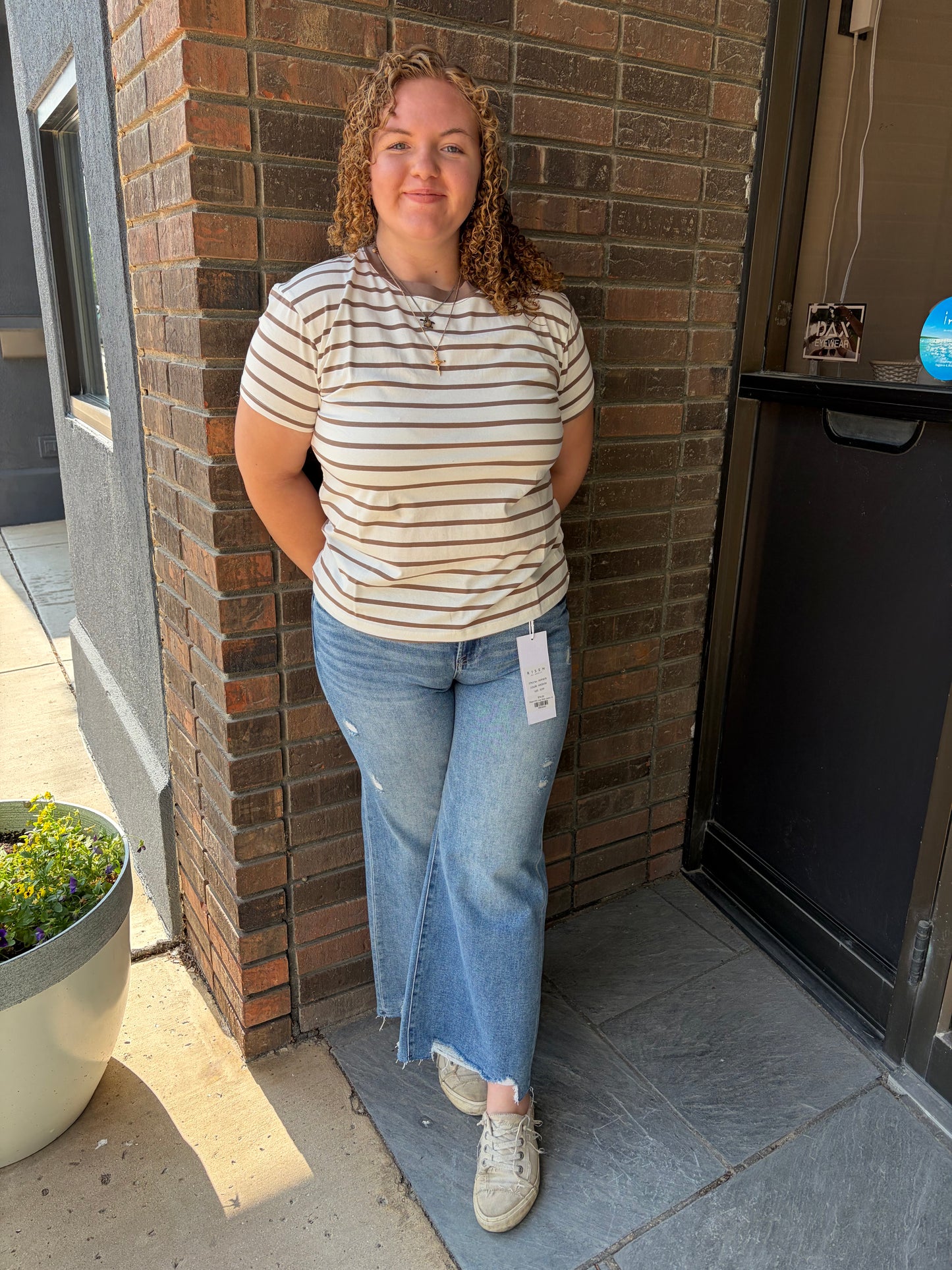 Relaxed Striped Tee- 2 colors