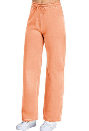 The Catie Sunburst Orange Straight Jogger