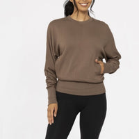 The Jamie Java Dolman Sleeve Crewneck