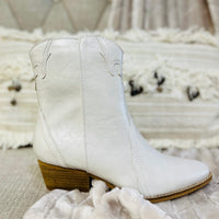 The Dallas White Booties