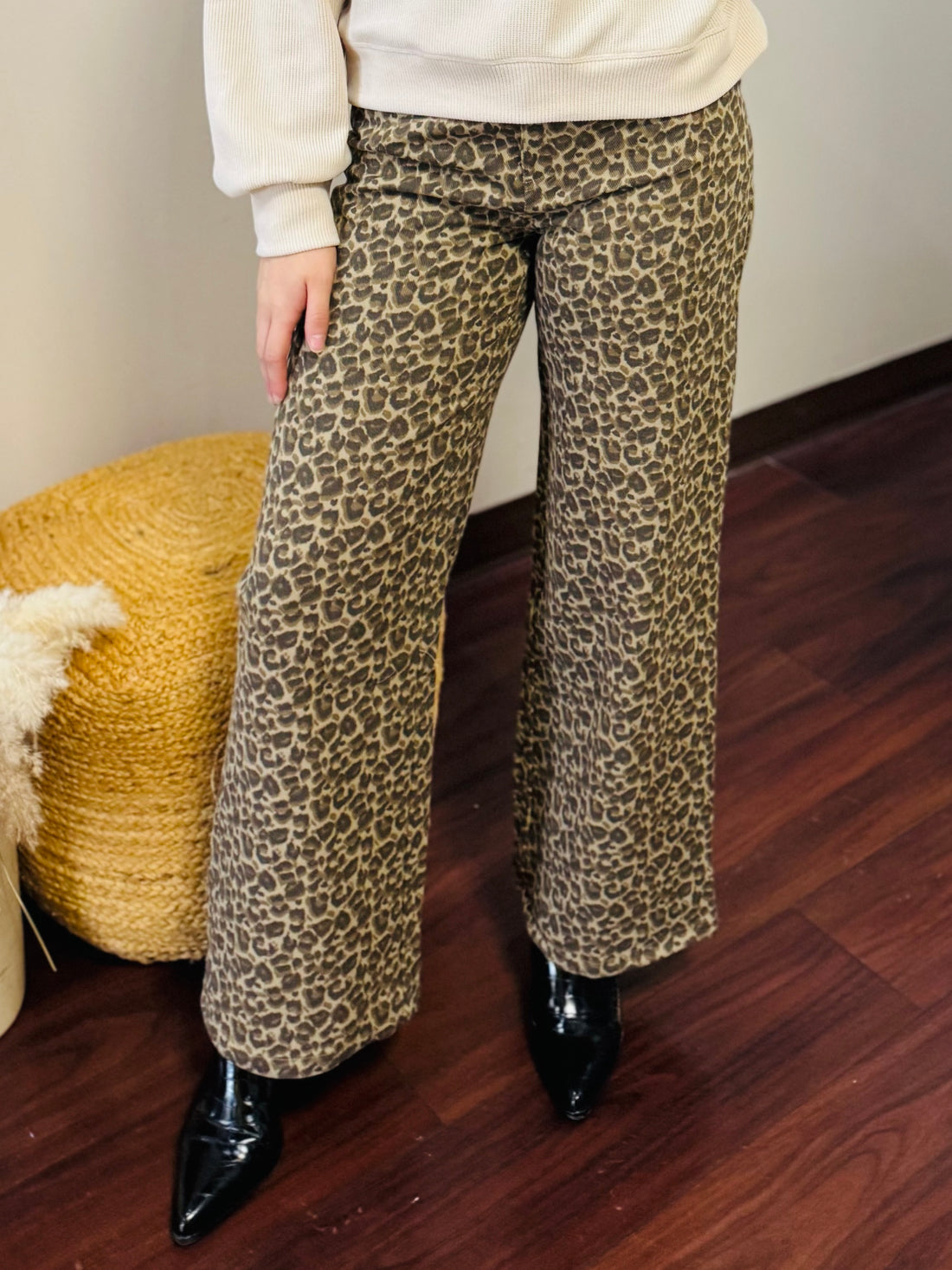 The Molly Wide Leg Animal Print Pants