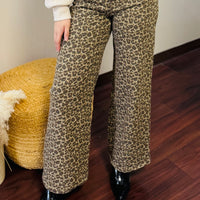 The Molly Wide Leg Animal Print Pants