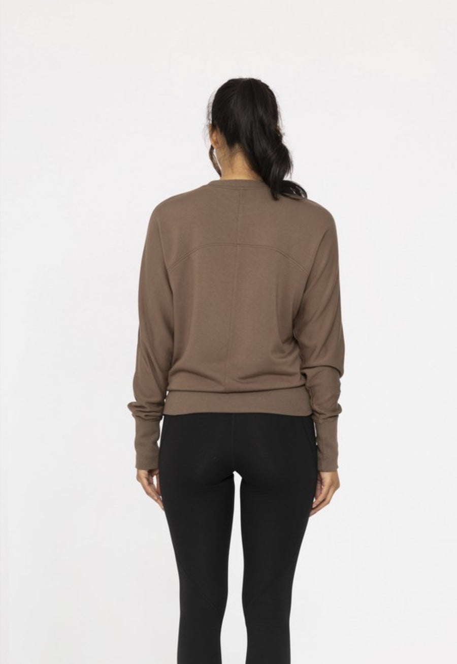 The Jamie Java Dolman Sleeve Crewneck