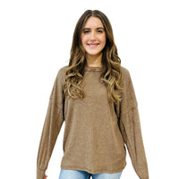 The Haley Mocha Sweater