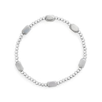 Isla Glacier Grey  Stretchy Bracelet