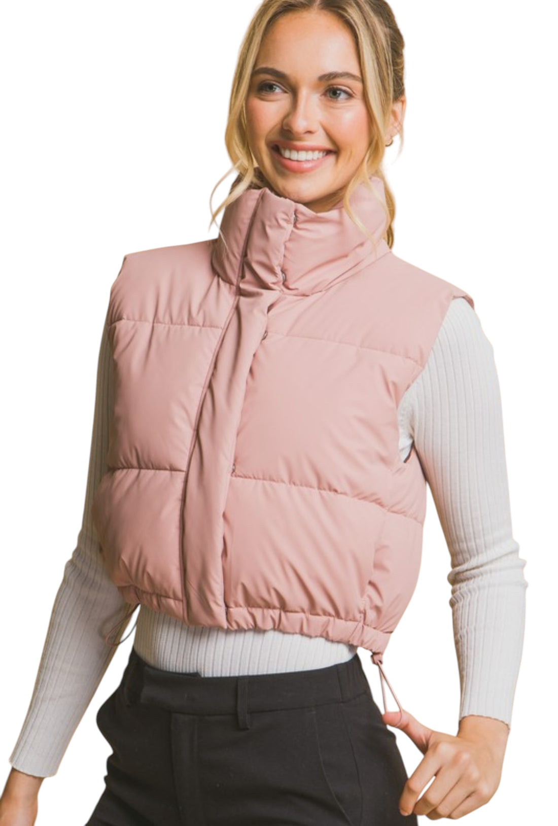 The Kayla Blush Vest