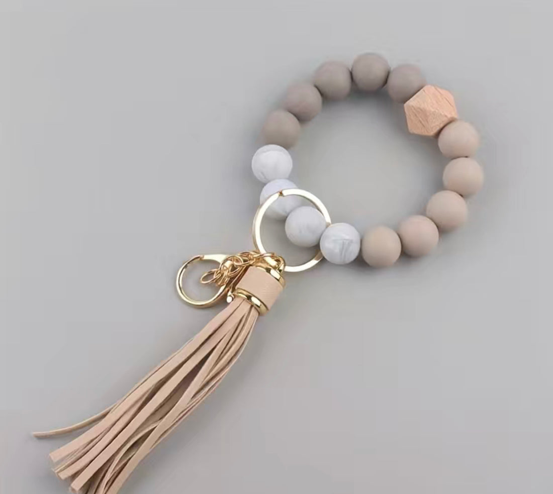 Silicone Keychain Wristlet Bracelet