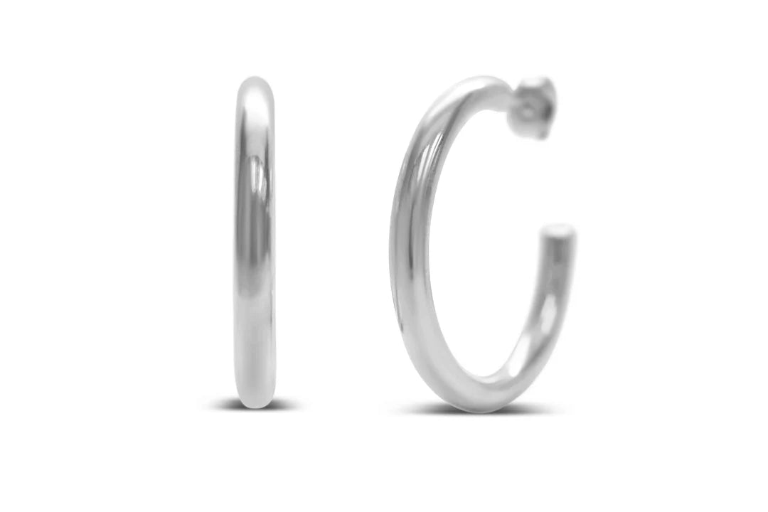 Isla Weightless 35mm Hoop Earrings