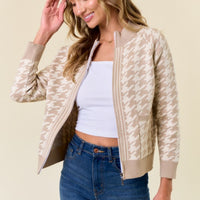 The Kasi Knit Pattern Jacket