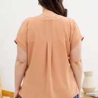 PLUS The Carmen Sienna V Neck Blouse