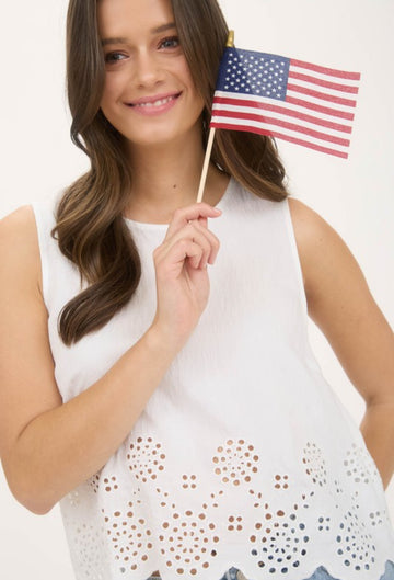The Stella Hem Sleeveless Blouse