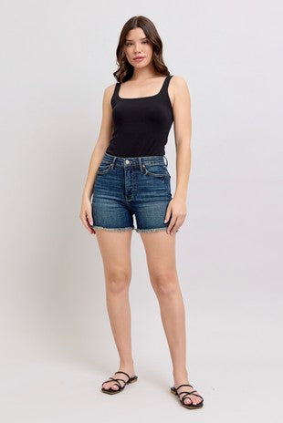 Judy Blue HW Tummy Control Shorts