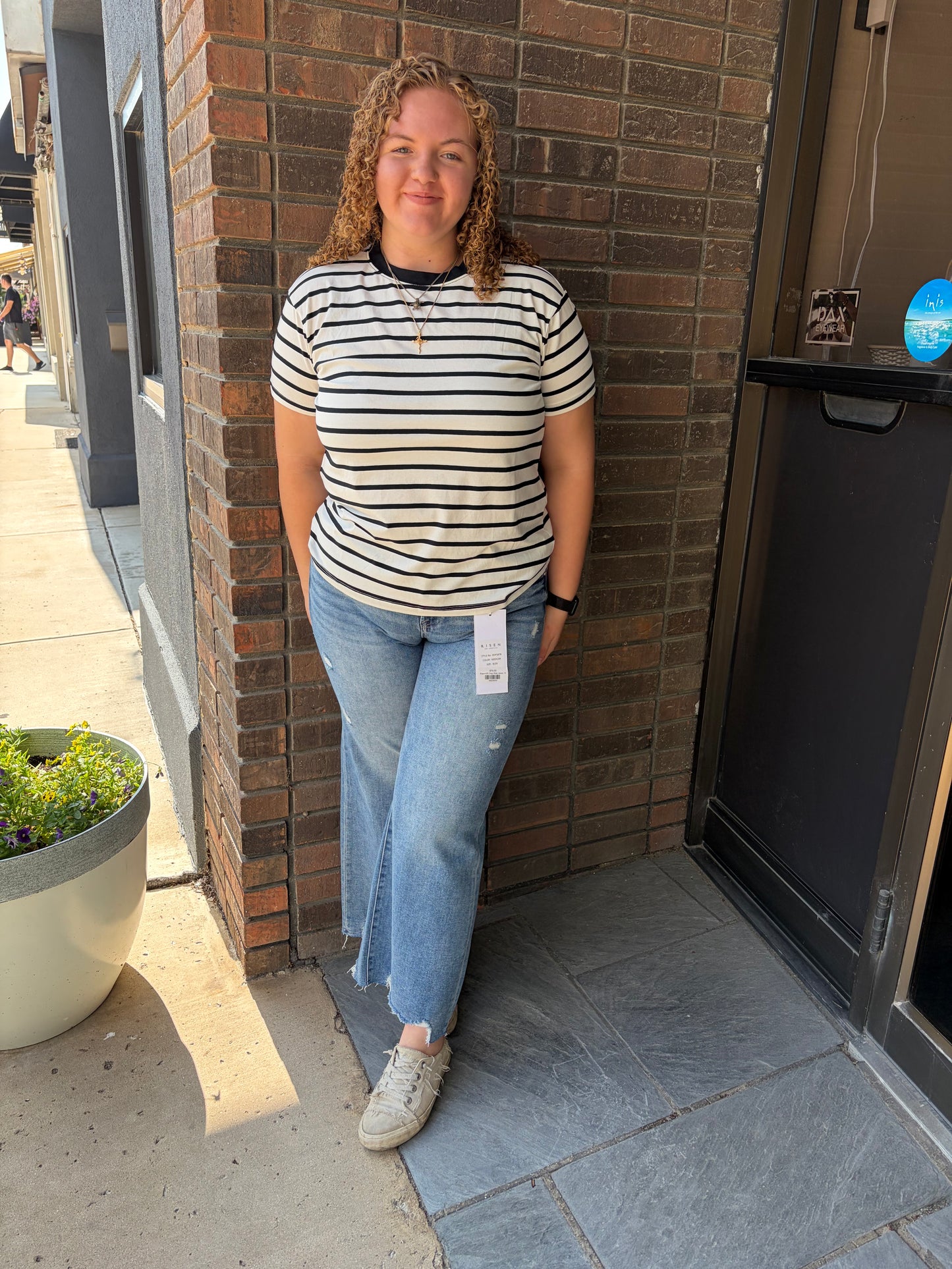 Relaxed Striped Tee- 2 colors