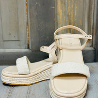 The Oblique Beige Sandals