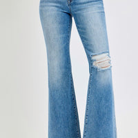 Risen Mid Rise Flare Jeans