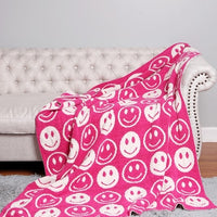 Reversible PINK Smile Blanket