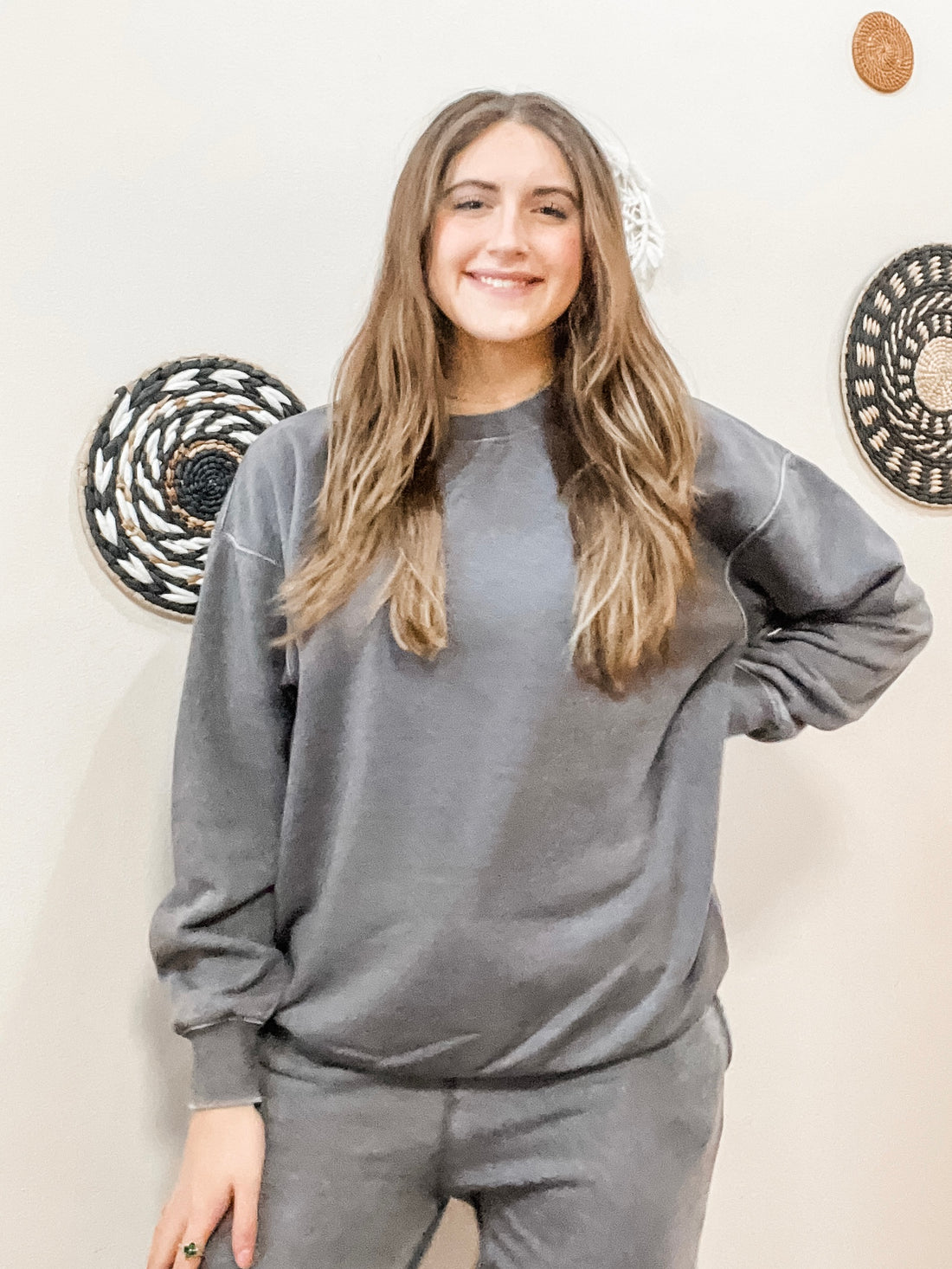 The Catlyn Grey Oversized Sweatshirt