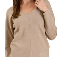 The Isabela Taupe Sweater